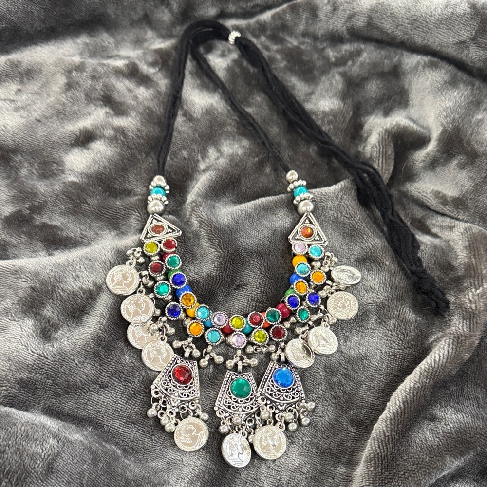Colorful Statement Necklace - Picture 1 of 4